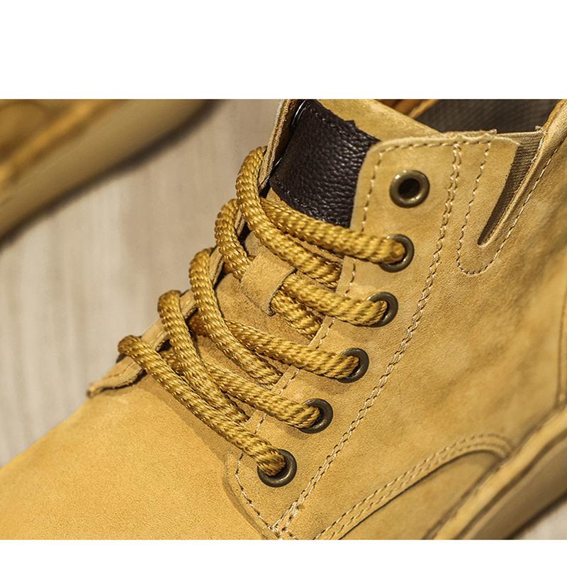 Men Boots Winter High Top Leather Shoes Fashion Shoes Fashion Ankle Boots Business Casual Outdoor Shoes Male Sneakers New