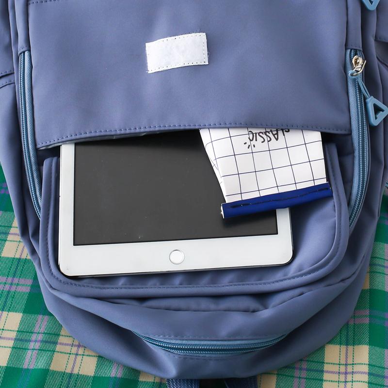 Four-Piece Backpack Set Junior High School Student Schoolbag Women Campus Backpack Large Capacity Backpack