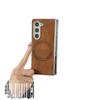 Retro Leather Grain Magnetic Case for Samsung Galaxy Z Fold5/4/3 - Drop-proof & Foldable