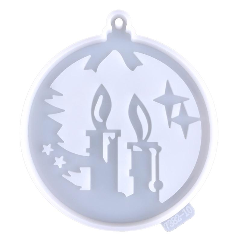 

DIY брелок для ключей, силиконовая форма, кристалл, форма для литья из эпоксидной смолы, брелок для ключей, кулон, форма для изготовления ювелирных изделий, Рождественский декор