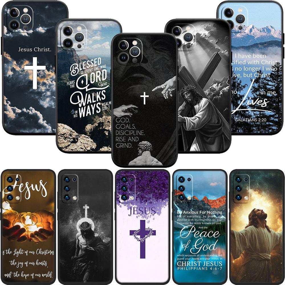 Bible verse Jesus Christ Phone Case for OPPO A40 A60 A80 A15 A16 A16K A12 A17 A17K A54 A54S A53 A53S A55 A56 A57 A98 F23
