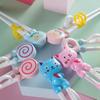 1 paar Baby Kinder Training Geschirr Lebensmittel Sticks Cartoon Tier Essstäbchen Für Kinder Nette Katze Elementare Lernen Essstäbchen