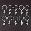 10/15pcs Elegant White Plastic Curtain Clips - Durable, Easy-to-Use for Towels, Socks, and Hangers -Home Decor, Curtain Clips