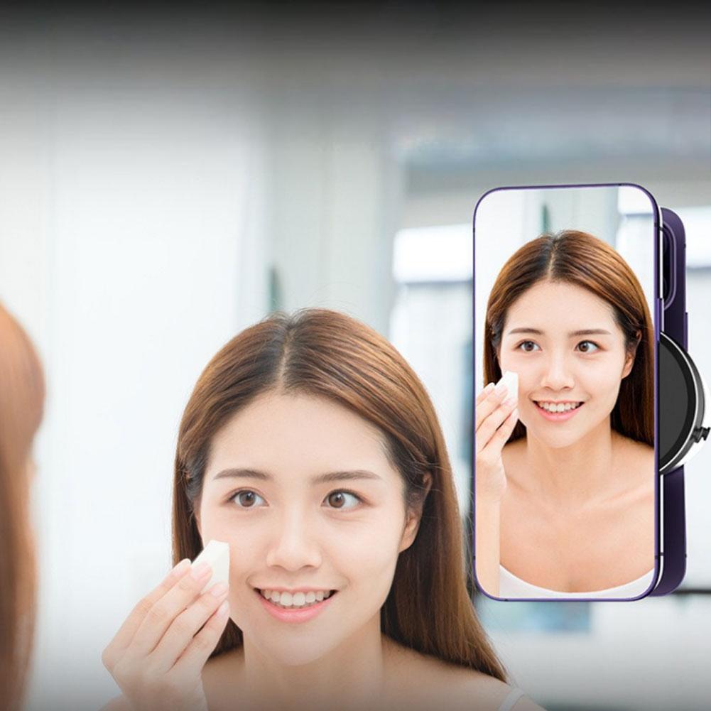 Electric Vacuum Magnetic Suction Phone Mount, Automatic Air Pressure Detection, Magnetic Cell Phone Holder For Car Gym Mirror Smooth Surface