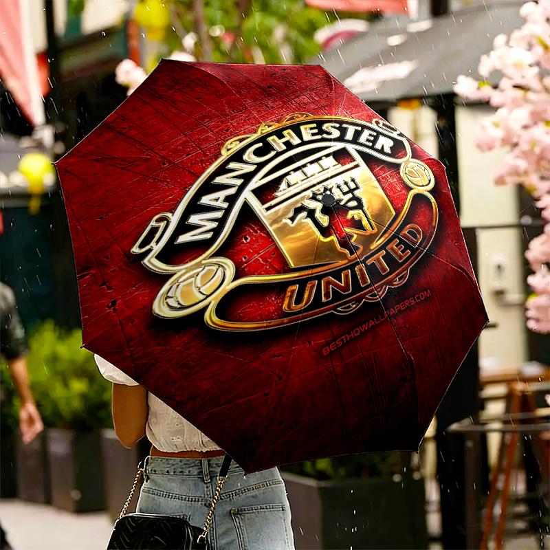 Football United F.C Print Umbrella Automatic Opening/ Closing - Portable Foldable Design - Daily use for Travel/Outdoor - Gift for Birthday
