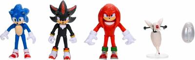 Sonic le film Sonic x Shadow TOKYO MISSION Pacific inch Mini figurine Collection de films Pack de 4 Knuckles Shadow Buzz Bomber Film 3 Jeu Tokyo Mission
