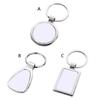 Heat Transfer Keychains Single-Sided Pendants Keychains for Sublimation Keyring