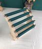 Rubber Wood 5-Layer Ring Display Stand for Jewelry Presentation and Photography