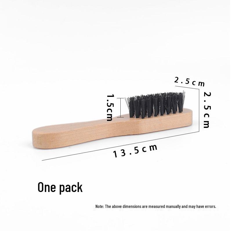 Beech Wood Horsehair Shoe Brush for Leather and Suede - Available in Large and Small Sizes