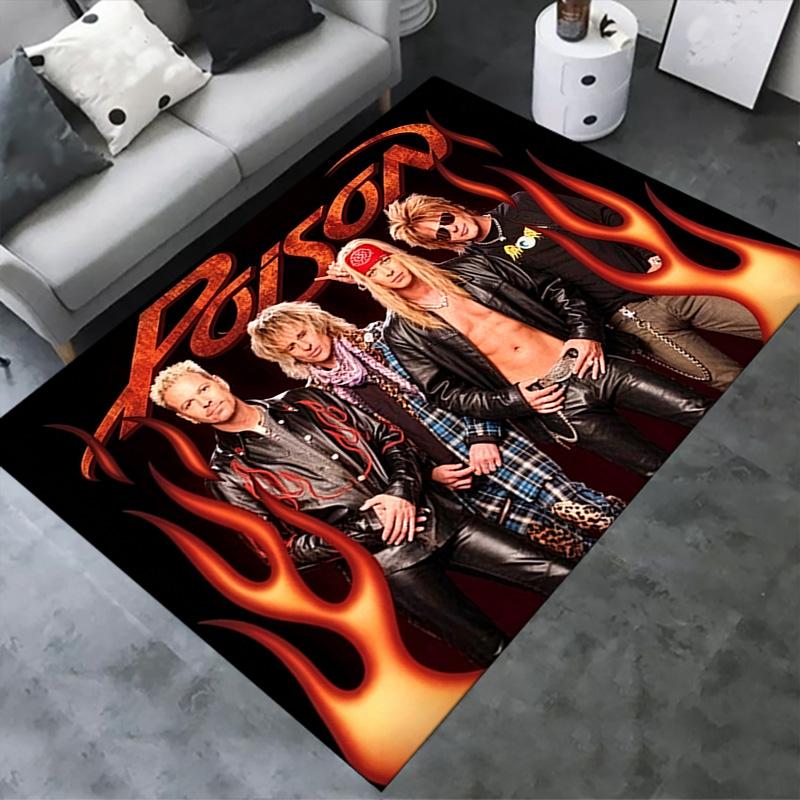 Poison Band Carpet Rug for Living Room Bedroom Home Sofa Decoration,Kids play Non-slip Floor Mat