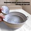 Foldable Air Fryer Silicone Liners Reusable Air Fryer Basket Round/Square Oven Baking Tray for Air Fryer Oven Accessories
