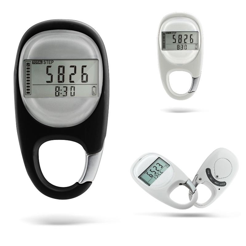 Abs Material 3d Motion Sensor Pedometer Measure Your Distance And Calories With This Keychain Clip