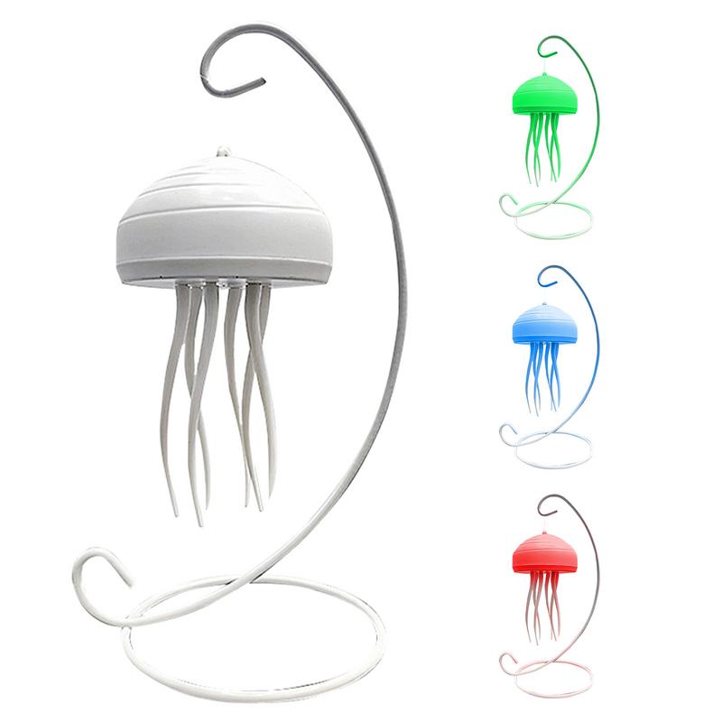

Jellyfish Night Lamp Jellyfish Shape Rotating Room LED Night Light Tabletop Light With Dynamic Rotation Design Creative Sleeping білий