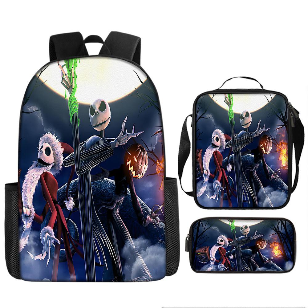 The Nightmare Before Christmas School Bags Men'S And Women'S Backpacks
