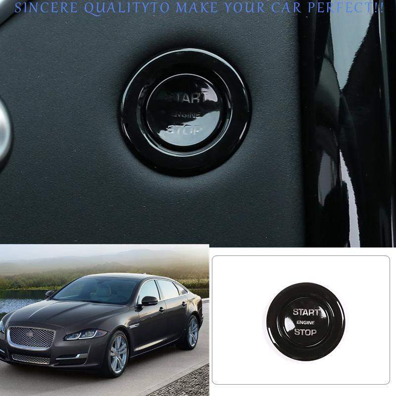 For Jaguar XJL 2010-2019 Black Appearance Start Button Ignition Switch Ring Trim