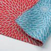 Musubi Furoshiki Isa Red and Cotton (wrapping Cloth), 3-width, Pattern, Double-sided, Chrysanthemum, Sage, 104cm,