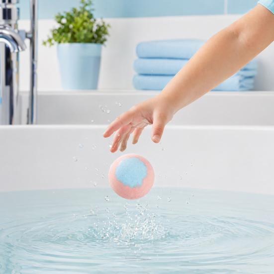 6Pcs Salt Bath Bombs with Toy Inside, Handmade Plants Extract Essential Oils Fizzies Balls, Dry Skin Moisturizing Shower Ball, Gift for Kids