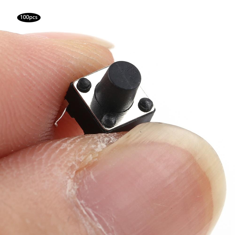 100pcs Momentary Tactile Push Button Switch Mini Micro Tact Switch Accessory 6 x 6 x 7mm