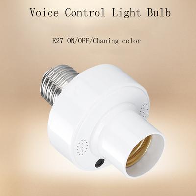 Schalterloser intelligenter Glühbirnenhalter E27/E14 85-265 V Lampensockel mit Licht- und Bewegungssensor Sprachgesteuerte/Tongesteuerte Lichtfassung