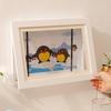 Children's Magnetic Picture Frame with Flip Cover, Holds 150 A4 Sheets, Punch-Free Wooden Design