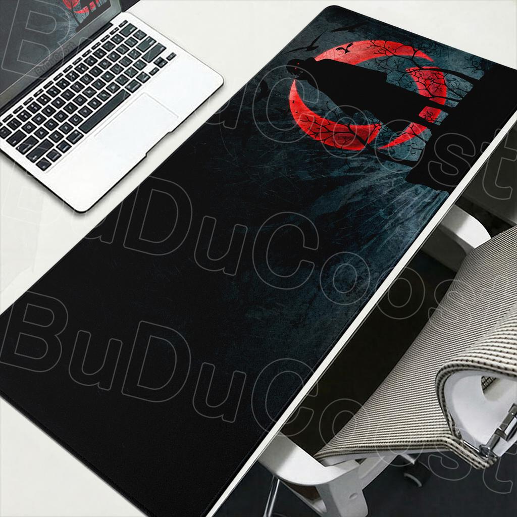 Uzumaki Naruto And Uchiha Sasuke Anime Mouse Pad Large Computer Gamer Lock Edge Thicken Keyboard XXL Laptop Office Long Desk Mat
