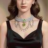 Lightweight Fairy Core Necklace Silver Plated Tassel Statement Chain  Photoshoot Props