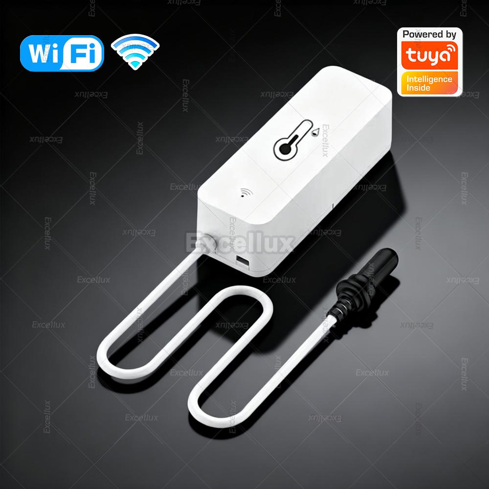

Tuya WiFi/Zigbee Temperature and Humidity Sensor With External Probe Smart Life APP Monitoring Remote Alarm For Aquarium Winery WiFi