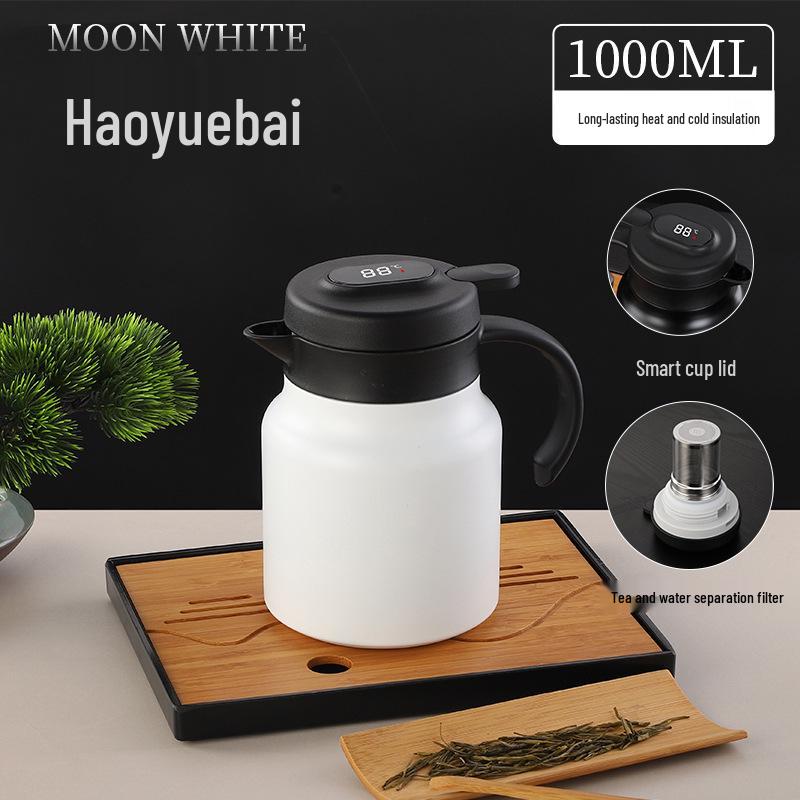 Large Capacity Smart Insulated Tea Brewer - 304 Stainless Steel Stewing Pot for Home or Office Use