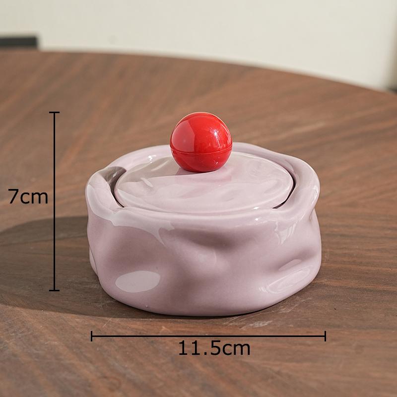 Colorful Irregular Shape Ashtray Ceramic Ash Tray Home Office Table Smoking Accessories for Weed Ashtrays Gift for Boyfriend