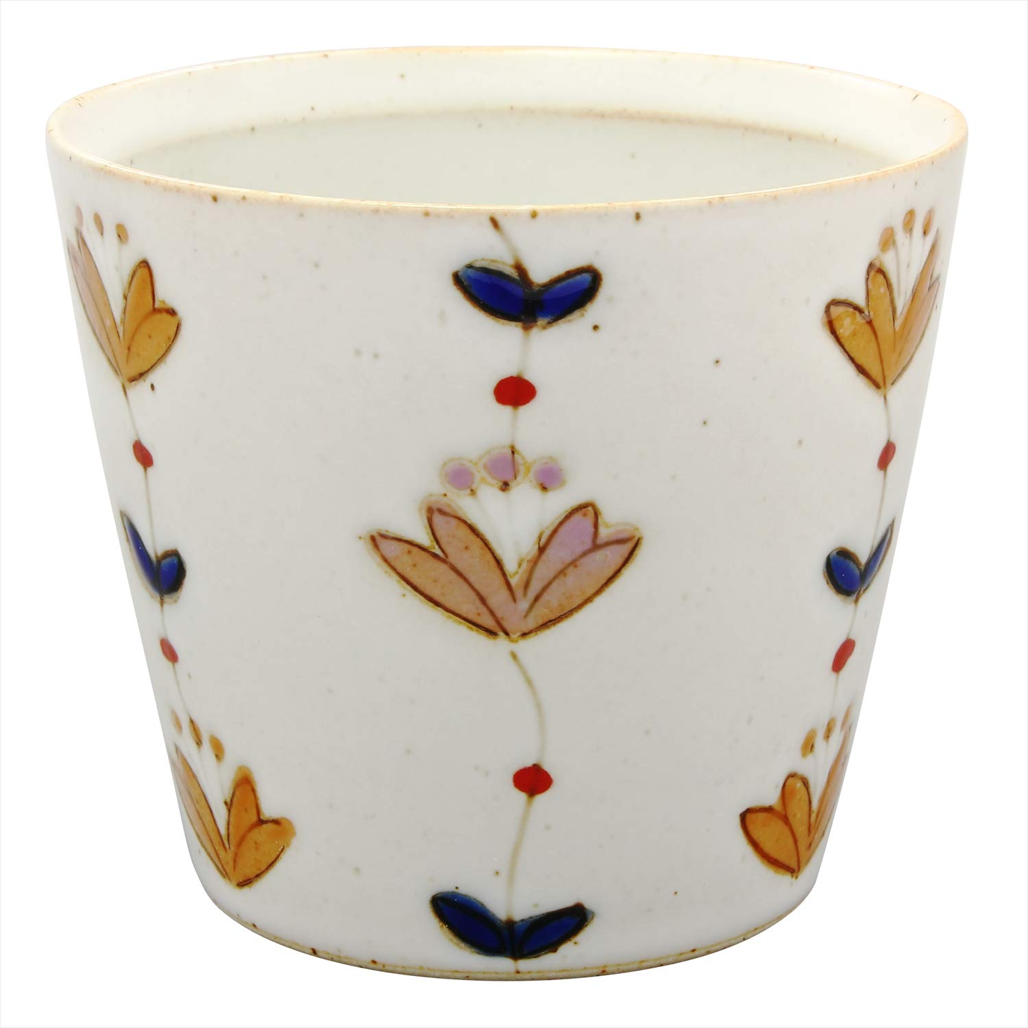 

Hamato Hasami Ware Issei Kiln Sweet Flower Shaped 220ml Cup, Red, 400780,