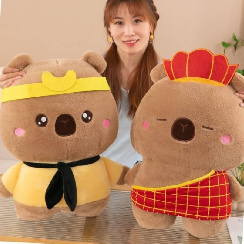 Adorable Plush Capybara Pillow Soft Stuffed Animal Toy For Cozy Bedtime Snuggles