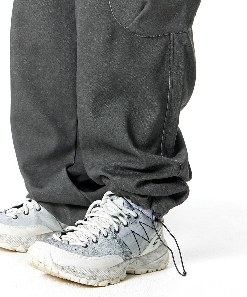 Loghideumatin Side Big Pocket Cargo Pants (Washed Gray)