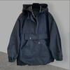 Unisex Locker Arbeitskleidung Gespleißte Kapuzenjacke Dünn Trendiger Windbreaker