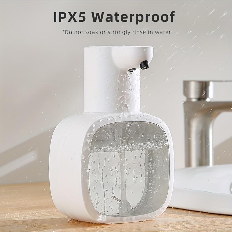 Distributeur de Savon Mousse Automatique - Capteur Sans Contact, Alimenté par USB/Batterie, Organisateur Mains Libres pour Salle de Bain & Cuisine avec Débit de Mousse Réglable