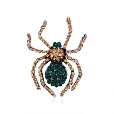 Strass Spinnenbroschen für Damen Insektenanstecknadel Vintage Mantel Pullover Schmuck