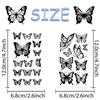 10sheets Black & White Butterfly Tattoo Stickers For Hand Face Body Temporary Waterproof Tattoo Stickers Girls Creative Gifts