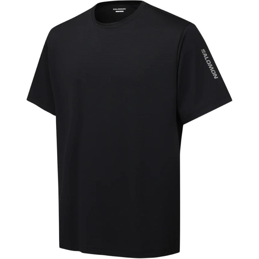 Salomon Loose Fit Letter Print Round Neck Short Sleeve Running T-Shirt Men tops LD0087300