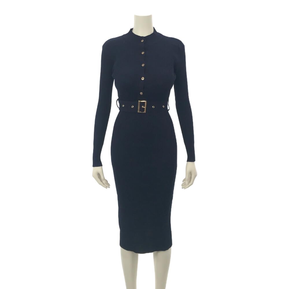 GRAXIA Cabaret Midi Knit Tight Suitable for Hostess Long High One Size Fits All Dress, Dress, Dress, Fit, Hostesses, Clubs, Lounges, Sleeves, Slit,