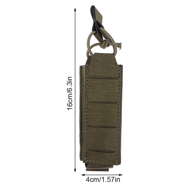 9mm Pouch Laser Cut Light Weight Single Bag Tactical Oxford Ripstop Quick Detachable Pouch for Outdoor Hiking Camping