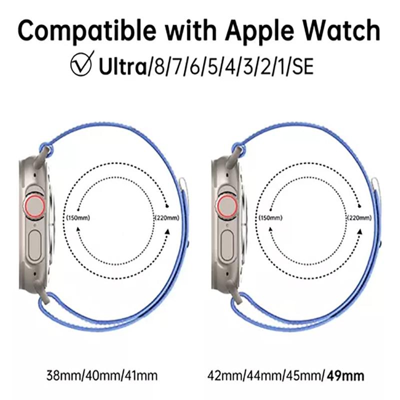 Trail Loop strap For Apple Watch ultra 3 2 bands 49mm 40mm 44mm 46mm 45mm 41mm 42mm correa Bracelet iWatch Series 10 9 8 7 SE 11