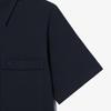 [Lacoste] Women's Linen Openwork Short-Sleeve Shirt CF197E-56GHDE