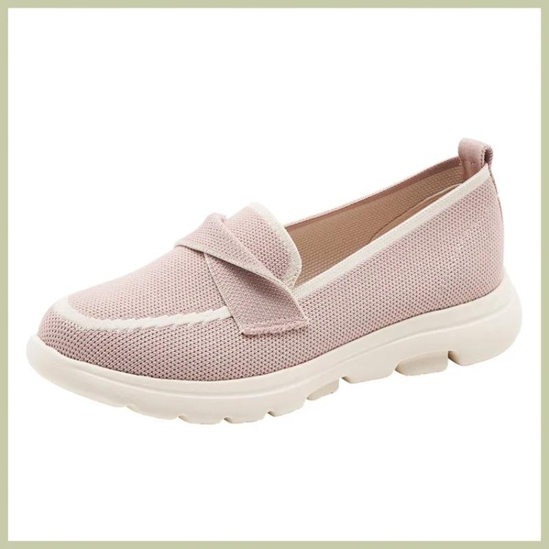 

Casual Shoes Women s Spring and Autumn New N-slip Breathable Middle Heel Women s Pumps Casual Soft-soled Mother Mid Heel Pumps 40 рожевий
