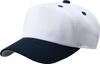 ZETT Baseball Cap Panel with Mesh BH158A One Size Fits All (Front Back) White/Navy,
