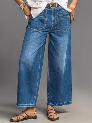 Denim Loose Casual Wide Leg Pants - Winter Collection