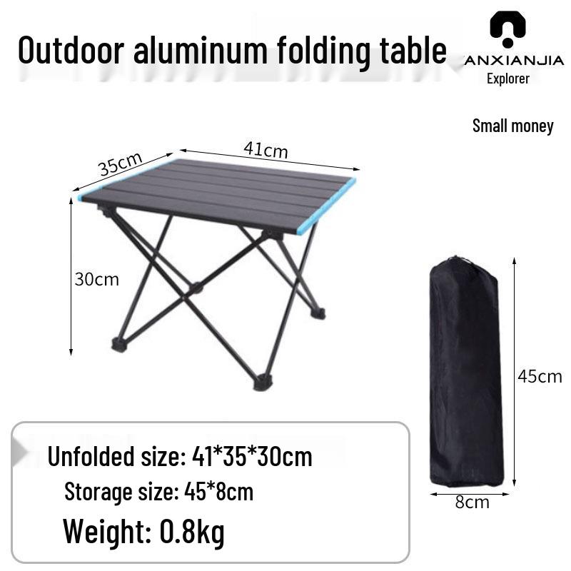 In-Stock Portable Aluminum Folding Table for Camping and BBQs
