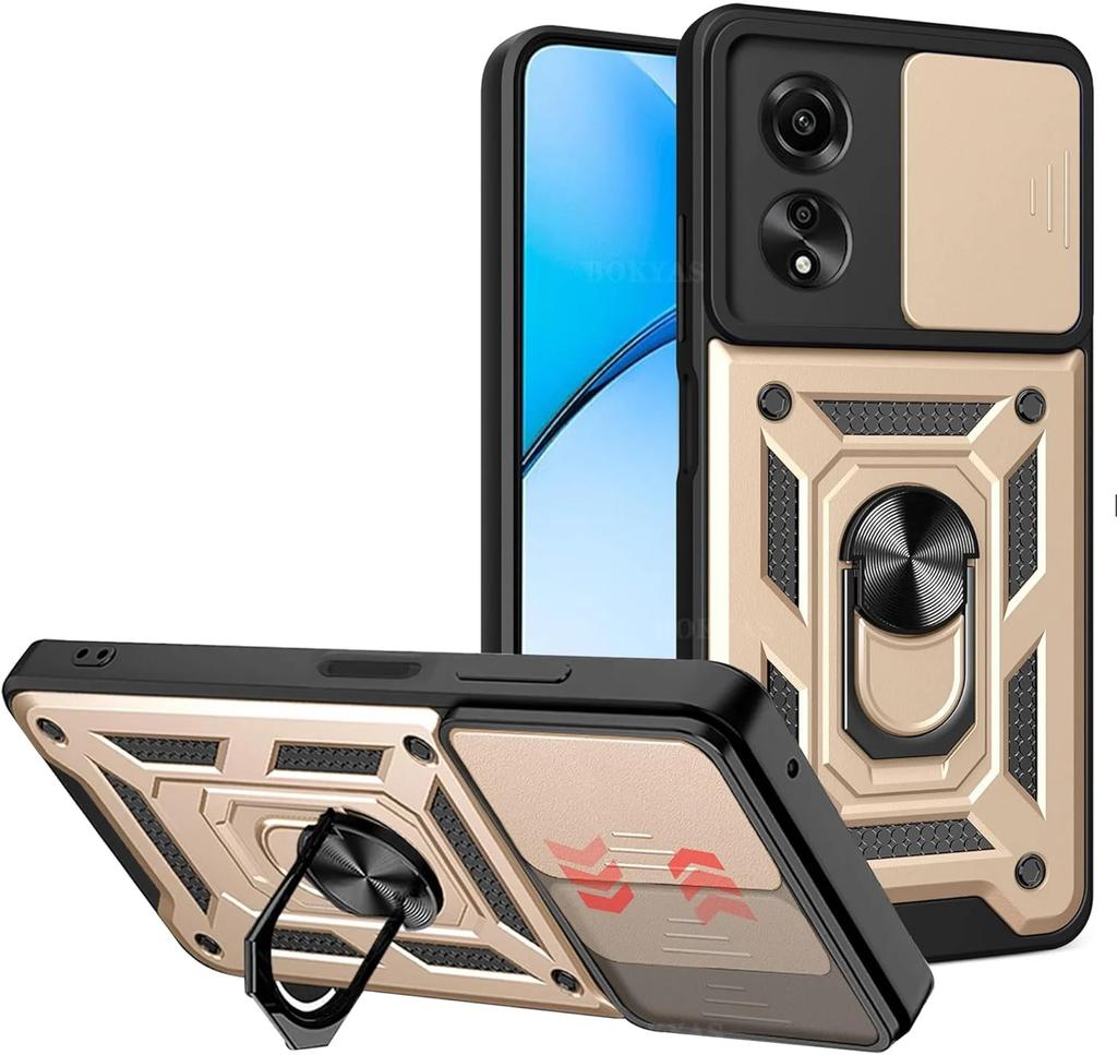 Military Armor Case For Realme C61 C63 C65 C67 4G Note 50 C55 C53 C51 Cover Lens Protection Ring Stand Holder Coque Fundas