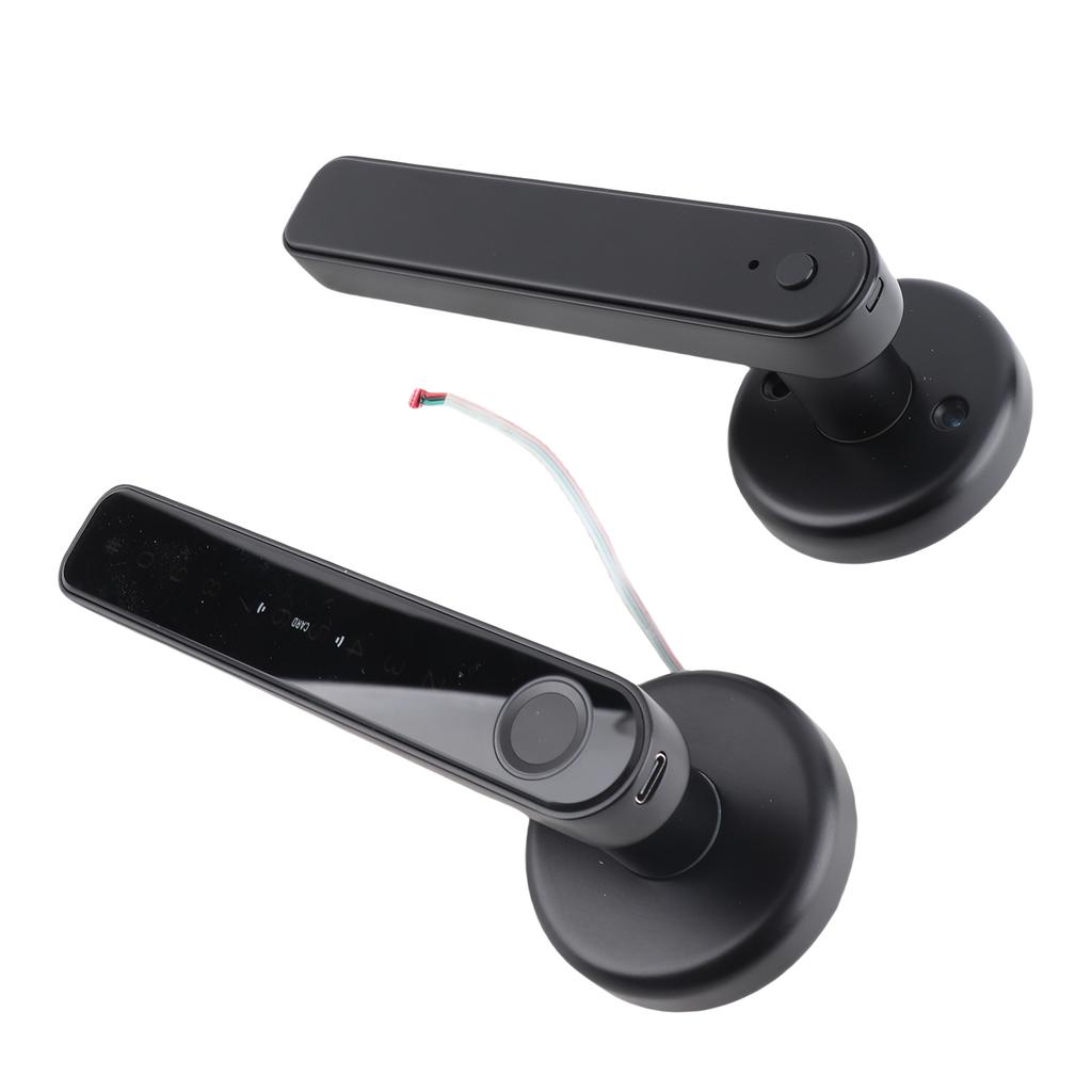 Smart Door Lever Lock Fingerprint Password Key Unlock Keyless Entry Door Lock for Home Bedroom Hotel Office