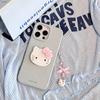 Bow cat rotating bracket for iphone17promax mobile phone case 16 cartoon 13 apple 14 pendant