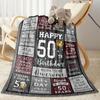 50 Years Of Love And Laughter flannel,Lightweight,Flannel Blanket,Comfortable Blanket, Sofa Blanket, Gift blankets,Holiday Gift Blanket Blankets