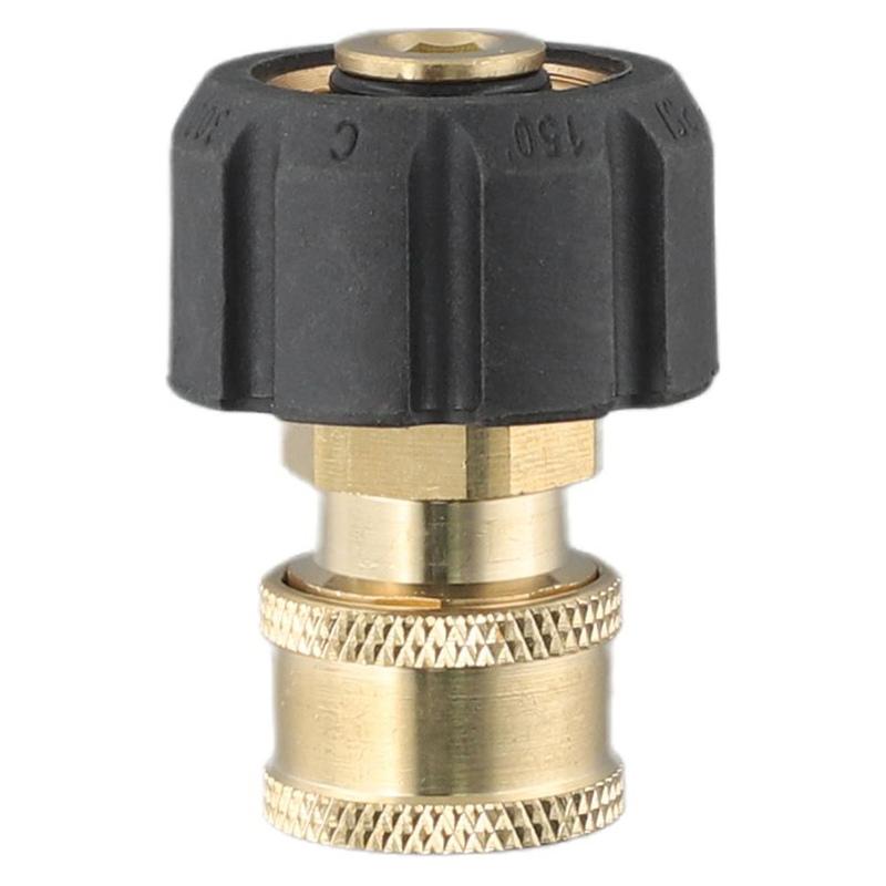 Kupfer 1/4 Zoll Hochdruck-Schnellkupplung Autowascherausgang Wasserpistole Hydraulische Kupplungen Kupplungen M22 14mm Innengewinde